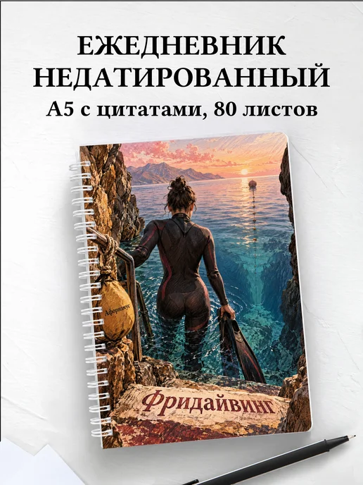 Ежедневник недатированный Фридайвинг