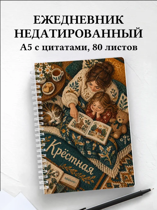Ежедневник недатированный крёстной