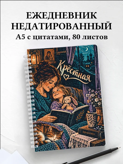 Ежедневник недатированный крёстной