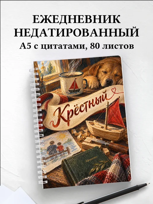 Ежедневник недатированный крёстного