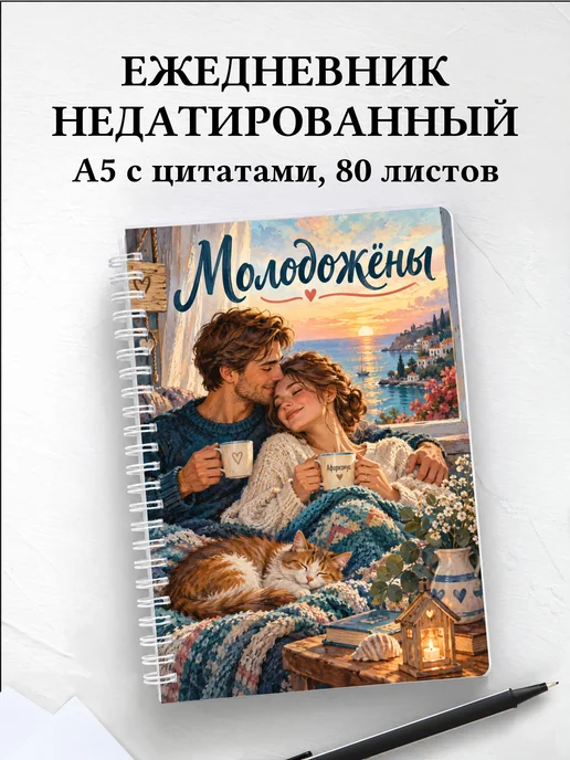 Ежедневник недатированный молодожёнов
