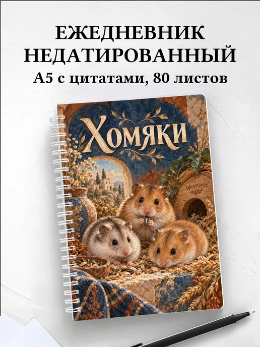 Ежедневник недатированный Хомяки
