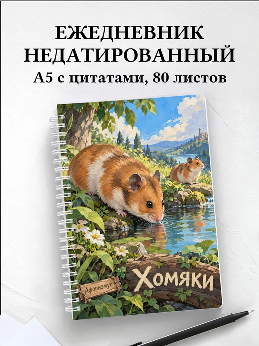 Ежедневник недатированный Хомяки