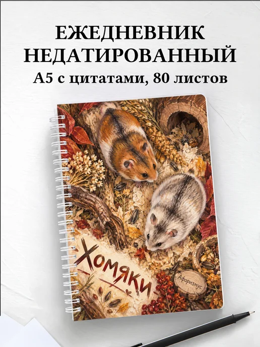 Ежедневник недатированный Хомяки