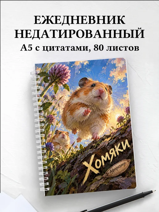 Ежедневник недатированный Хомяки