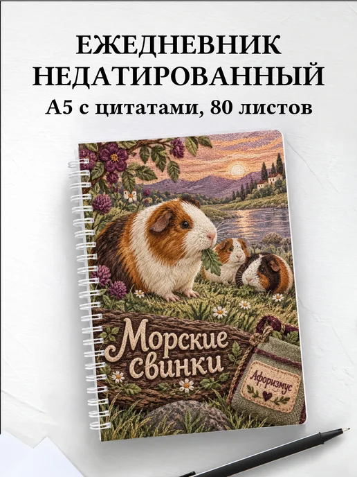 Ежедневник недатированный Морские свинки