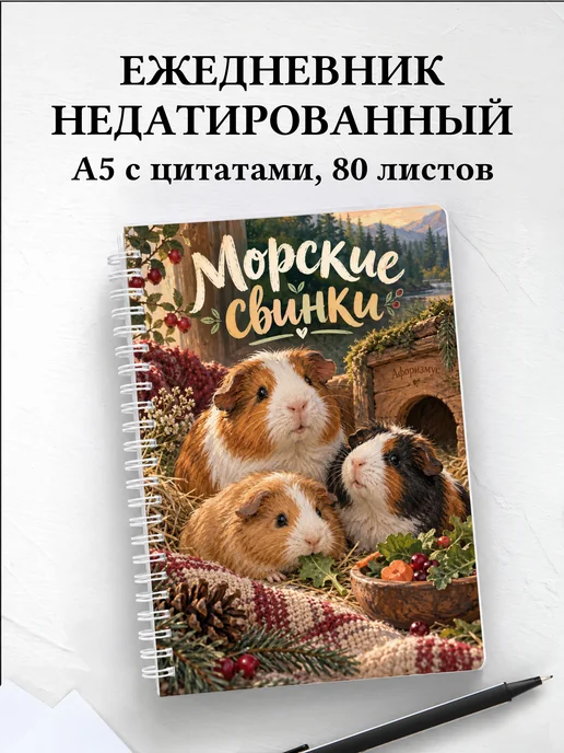 Ежедневник недатированный Морские свинки