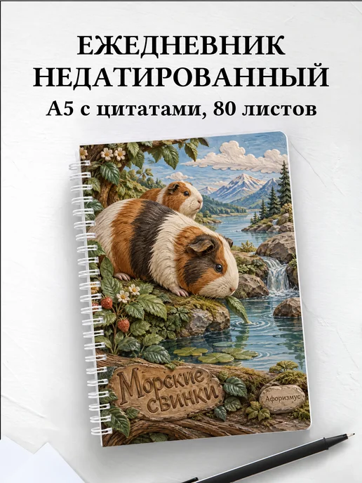 Ежедневник недатированный Морские свинки