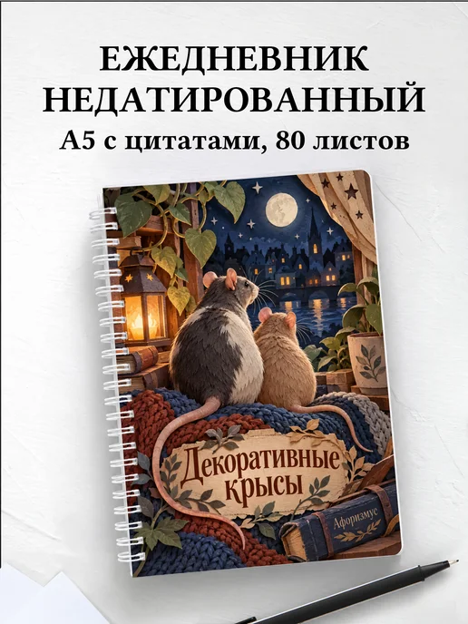 Ежедневник недатированный Декоративные крысы