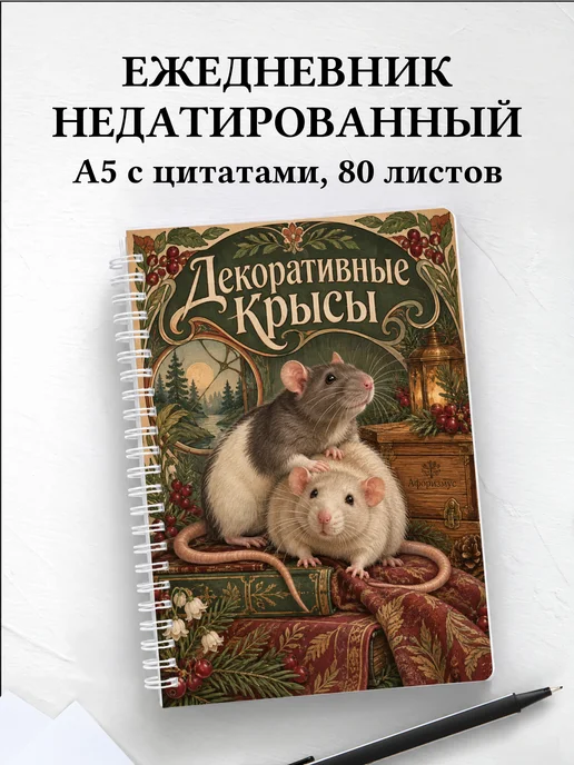 Ежедневник недатированный Декоративные крысы