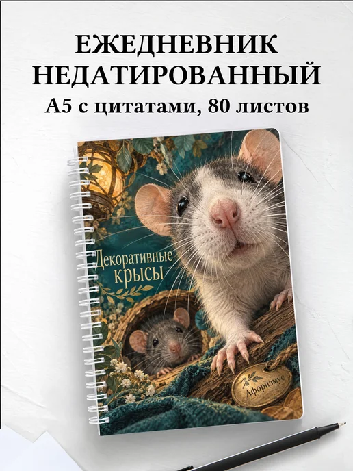 Ежедневник недатированный Декоративные крысы