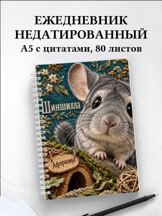 Ежедневник недатированный Шиншилла
