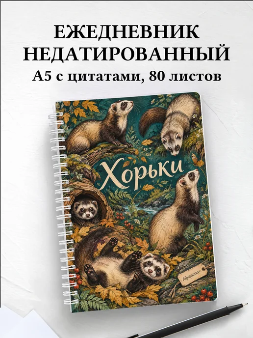 Ежедневник недатированный Хорьки