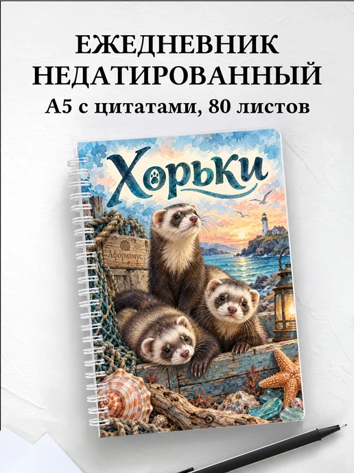Ежедневник недатированный Хорьки