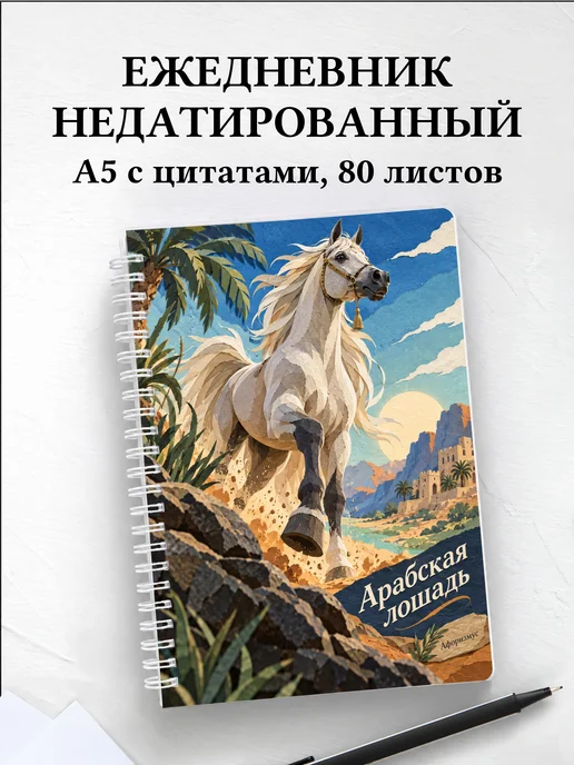 Ежедневник недатированный Арабская лошадь