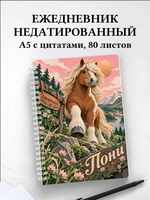 Ежедневник недатированный Пони