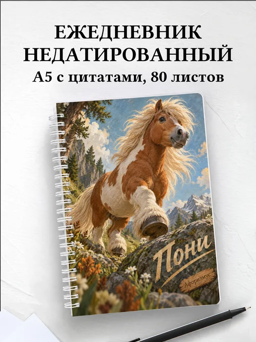 Ежедневник недатированный Пони