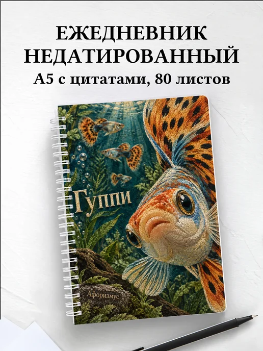 Ежедневник недатированный Гуппи