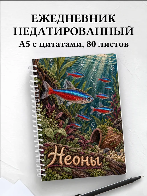 Ежедневник недатированный Неоны