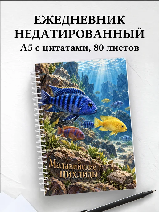 Ежедневник недатированный Малавийские цихлиды