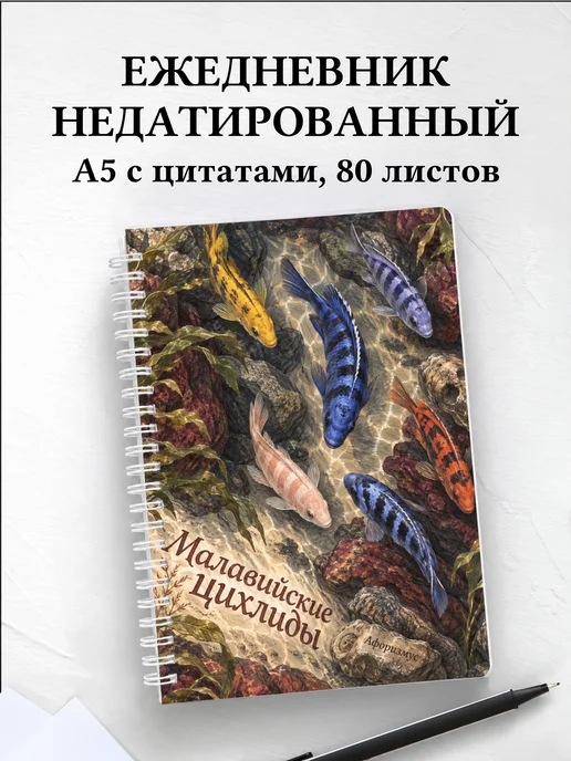 Ежедневник недатированный Малавийские цихлиды