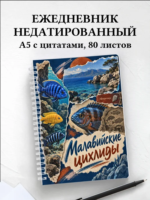 Ежедневник недатированный Малавийские цихлиды