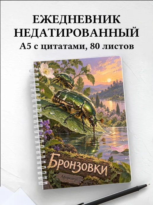 Ежедневник недатированный Бронзовки