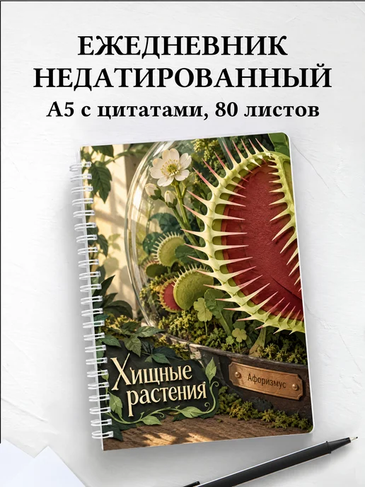 Ежедневник недатированный Хищные растения