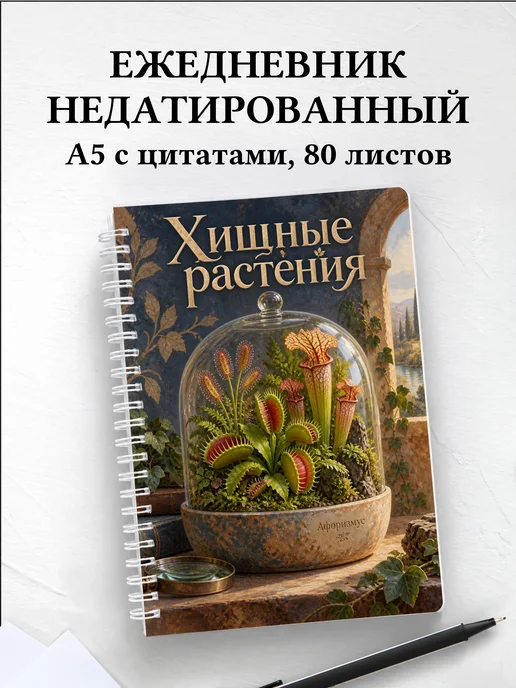 Ежедневник недатированный Хищные растения