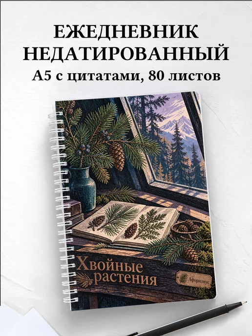 Ежедневник недатированный Хвойные растения