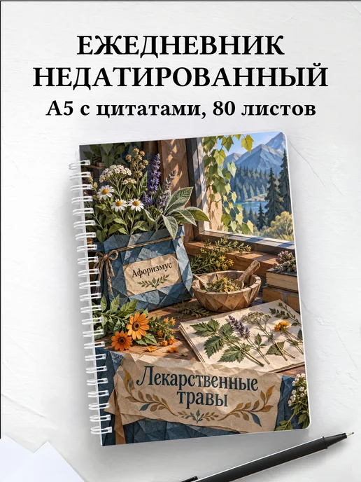 Ежедневник недатированный Лекарственные травы