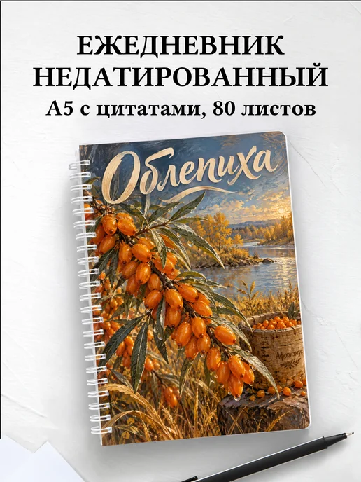 Ежедневник недатированный Облепиха