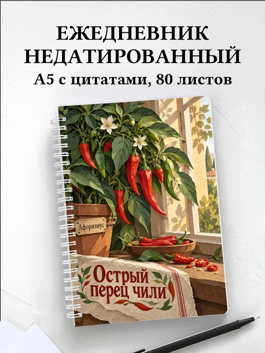 Ежедневник недатированный Острый перец чили