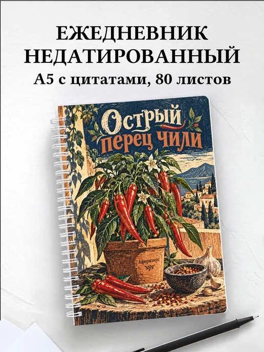 Ежедневник недатированный Острый перец чили