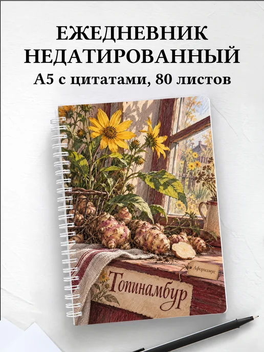 Ежедневник недатированный Топинамбур