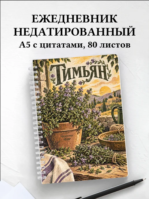 Ежедневник недатированный Тимьян