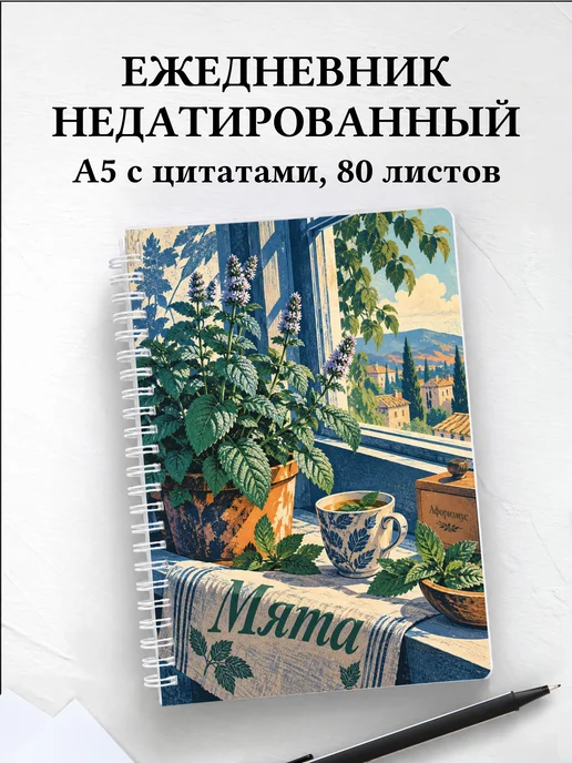 Ежедневник недатированный Мята