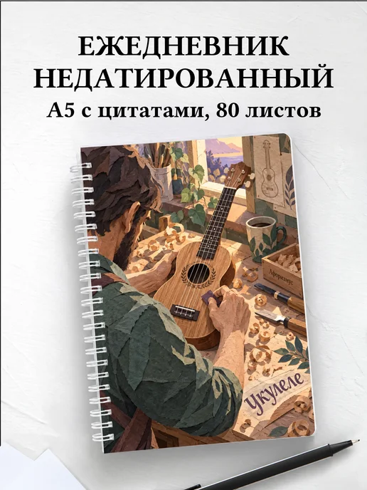 Ежедневник недатированный Укулеле