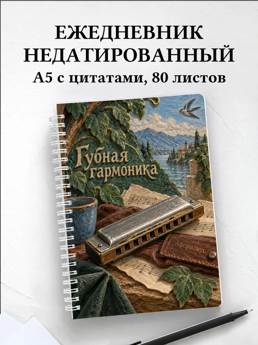 Ежедневник недатированный Губная гармоника