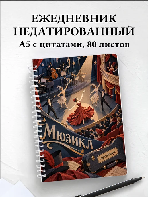 Ежедневник недатированный Мюзикл