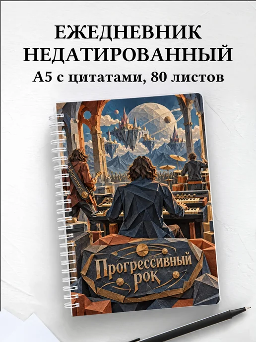 Ежедневник недатированный Прогрессивный рок