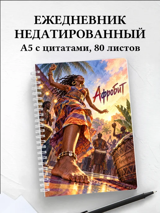 Ежедневник недатированный Афробит