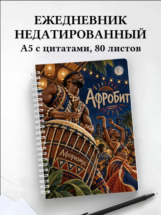 Ежедневник недатированный Афробит