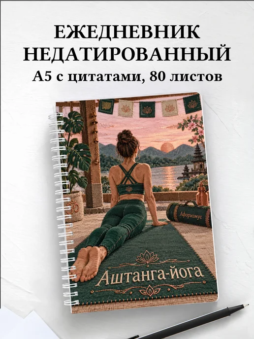 Ежедневник недатированный Аштанга-йога