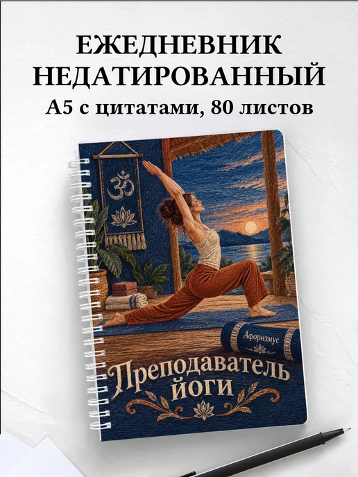 Ежедневник недатированный преподавателя йоги