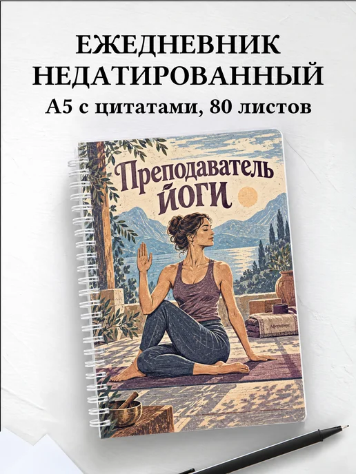 Ежедневник недатированный преподавателя йоги