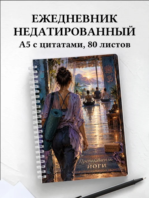 Ежедневник недатированный преподавателя йоги