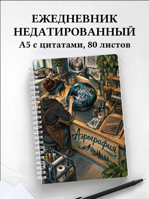 Ежедневник недатированный Аэрография