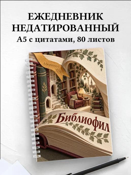 Ежедневник недатированный библиофила