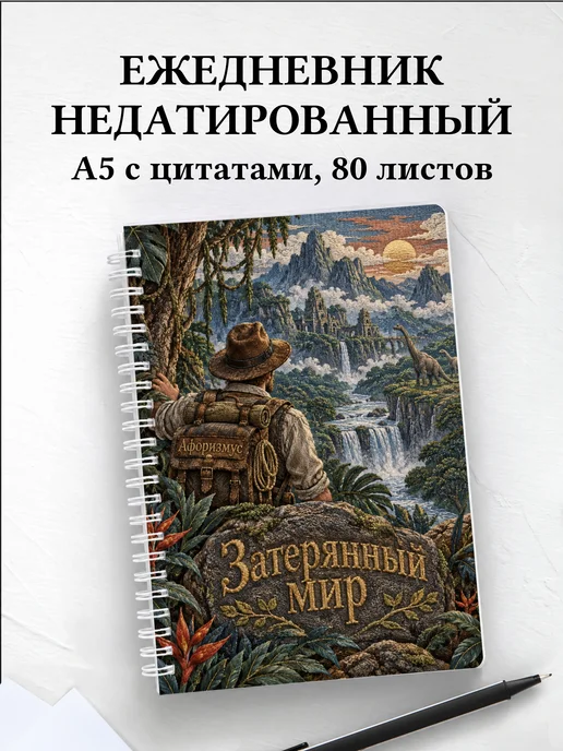 Ежедневник недатированный Затерянный мир
